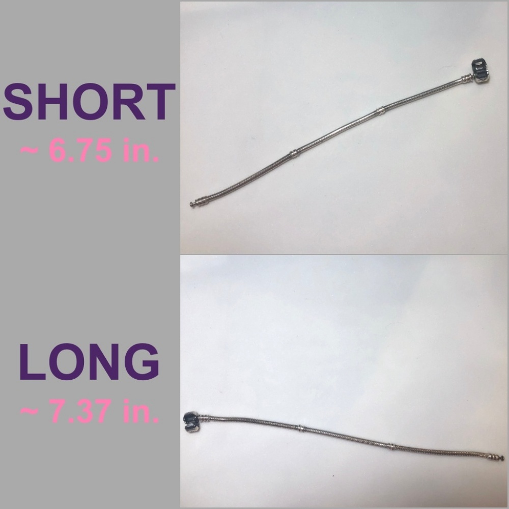 Pandora Sterling Silver Chain Link Clasp Bracelets - Picture 4 of 8